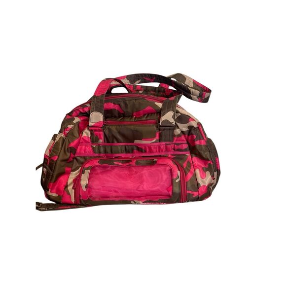 Lug Propeller Pink Camouflage Quilted Duffel Overnight Bag - Picture 6 of 6